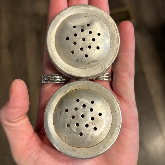 Vintage Hocking Shaker Set Flour Sugar Yellow Fired On Art Deco Range - Picture 15 of 15